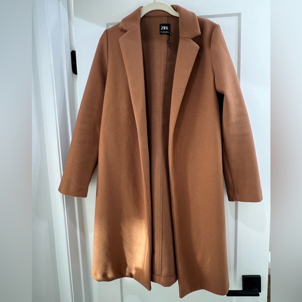 Zara Tan Long Coat